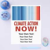 Globale Erwärmung Streifen Klimawandel Erde kunden Flyer (Einzeln)