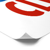 Globale Erwärmung Streifen Klimawandel Erde Öko Poster (Ecke)