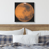 Globale Farbansicht der Mars Leinwanddruck (Insitu (Schlafzimmer))