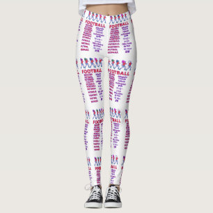 Globale Frauenfußball-Mehrsprachige Namen Sportfan Leggings