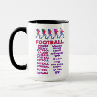 Globale Frauenfußball-Mehrsprachige Namen Sportfan