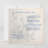 Globale Friedenskarte: Liebe und Frieden eine Chan Karte (Rückseite)