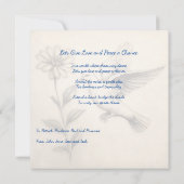 Globale Friedenskarte. Liebe und Frieden geben Karte (Rückseite)