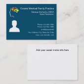 Globale Gesundheitsfürsorge 2 Visitenkarte (Vorne/Hinten)