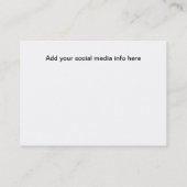 Globale Gesundheitsfürsorge 2 Visitenkarte (Rückseite)