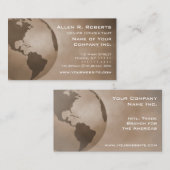 Globale Handels-Amerika-Niederlassung Unternehmens Visitenkarte (Vorne/Hinten)