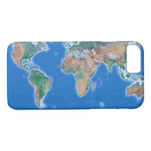Globale Handy-Weltkarte Case-Mate iPhone Hülle (Rückseite (Horizontal))