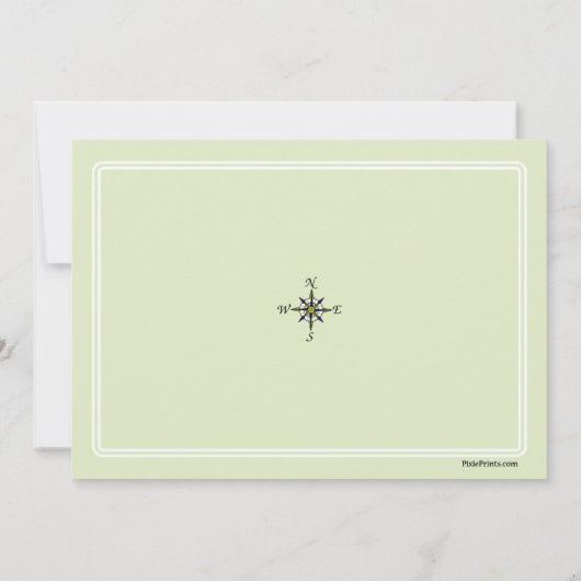 Globale Hochzeit in Urlaubsorts-Einladung Einladung (Rückseite)