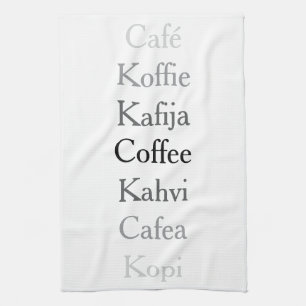 Globale Kaffee Geschirrtuch