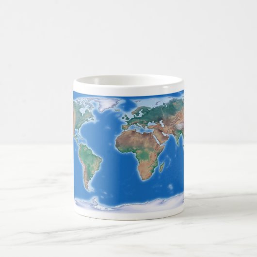Globale Kaffeetasse-Weltkarte Kaffeetasse (Mittel)