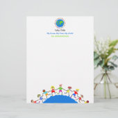 Globale Kinder, Briefkopf (Stehend Vorderseite)