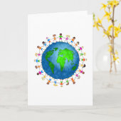 Globale Kinder Karte (Gelbe Blume)