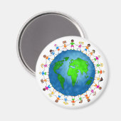 Globale Kinder Magnet (Vorderseite/Rückseite)