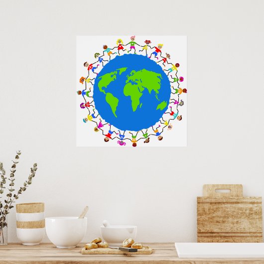 Globale Kinder Poster (Küche)