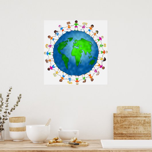 Globale Kinder Poster (Küche)