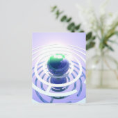 Globale Kommunikation, konzeptioneller Computer Postkarte (Stehend Vorderseite)