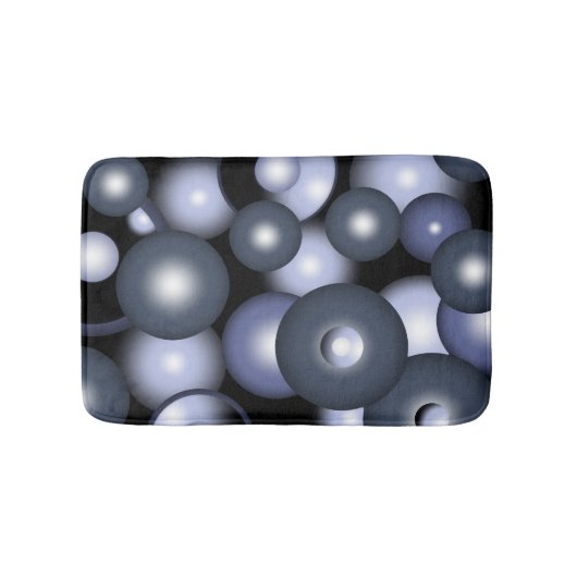 Globale konzentrische Zirkel-Orbitalkunst Abstrakt Badematte (Vorderseite)