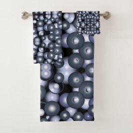 Globale konzentrische Zirkel-Orbitalkunst Abstrakt Badhandtuch Set