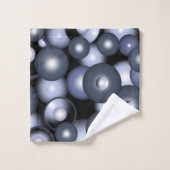 Globale konzentrische Zirkel-Orbitalkunst Abstrakt Badhandtuch Set (Waschlappen)