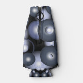 Globale konzentrische Zirkel-Orbitalkunst Abstrakt Flaschenkühler (Rückseite)