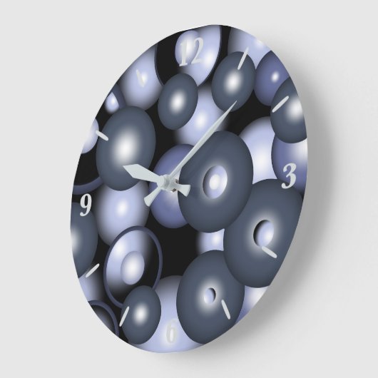 Globale konzentrische Zirkel-Orbitalkunst Abstrakt Große Wanduhr (Winkel)