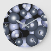 Globale konzentrische Zirkel-Orbitalkunst Abstrakt Große Wanduhr (Vorderseite)