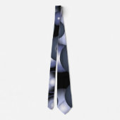 Globale konzentrische Zirkel-Orbitalkunst Abstrakt Krawatte (Rückseite)