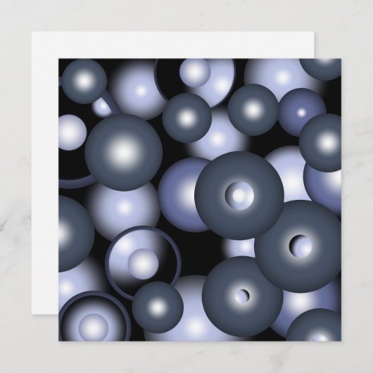 Globale konzentrische Zirkel-Orbitalkunst Abstrakt Mitteilungskarte (Vorne/Hinten)