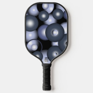 Globale konzentrische Zirkel-Orbitalkunst Abstrakt Pickleball Schläger