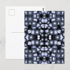 Globale konzentrische Zirkel-Orbitalkunst Abstrakt Postkarte