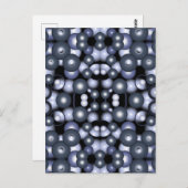 Globale konzentrische Zirkel-Orbitalkunst Abstrakt Postkarte (Vorne/Hinten)