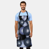 Globale konzentrische Zirkel-Orbitalkunst Abstrakt Schürze (Getragen)