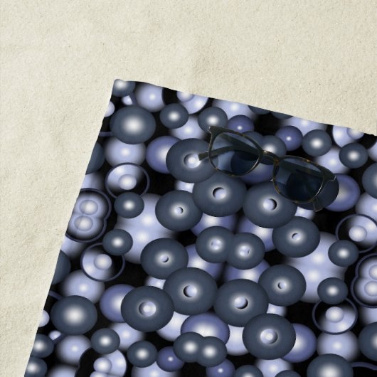 Globale konzentrische Zirkel-Orbitalkunst Abstrakt Strandtuch (Beispiel)