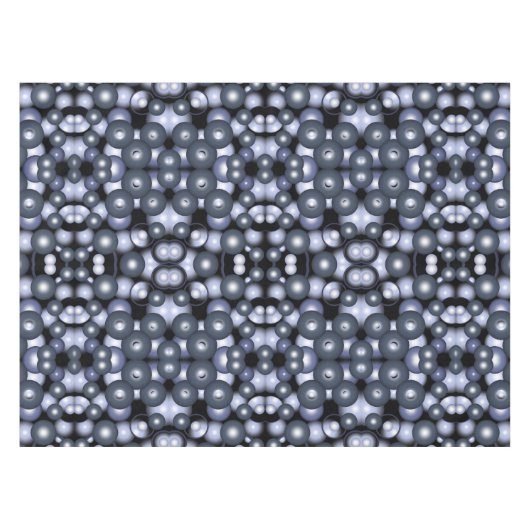 Globale konzentrische Zirkel-Orbitalkunst Abstrakt Tischdecke (Vorderseite (Horizontal))