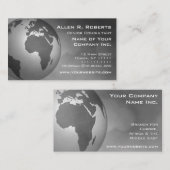 Globale korporative internationale visitenkarte (Vorne/Hinten)
