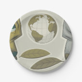 Globale Kreaturen Pappteller (Vorderseite)