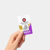 Globale Krümmungswellen Pressevorlage-ID Ausweis (Handheld)