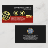 Globale Logistikverbindung Land Sea Air WWW Visitenkarte (Vorne/Hinten)