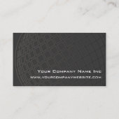 Globale Marketings-Weltkugel-klassisches schwarzes Visitenkarte (Rückseite)