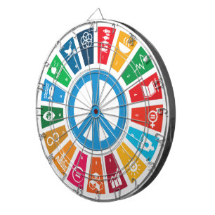 Globale Nachhaltigkeitsziele Trendy Inspirierende Dartscheibe