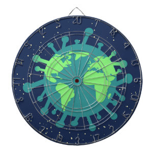 Globale Pandemie (Viruspartikeln) (Virusinfektion) Dartscheibe