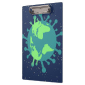 Globale Pandemie (Viruspartikeln) (Virusinfektion) Klemmbrett (Links)