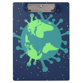 Globale Pandemie (Viruspartikeln) (Virusinfektion) Klemmbrett