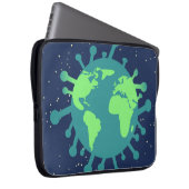 Globale Pandemie (Viruspartikeln) (Virusinfektion) Laptopschutzhülle (Vorne Rechts)