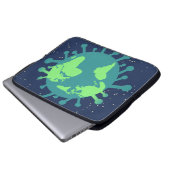 Globale Pandemie (Viruspartikeln) (Virusinfektion) Laptopschutzhülle (Vorne Knopf)