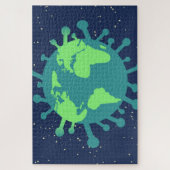 Globale Pandemie (Viruspartikeln) (Virusinfektion) Puzzle (Vertikal)