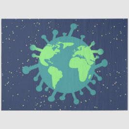 Globale Pandemie (Viruspartikeln) (Virusinfektion) Seidenpapier