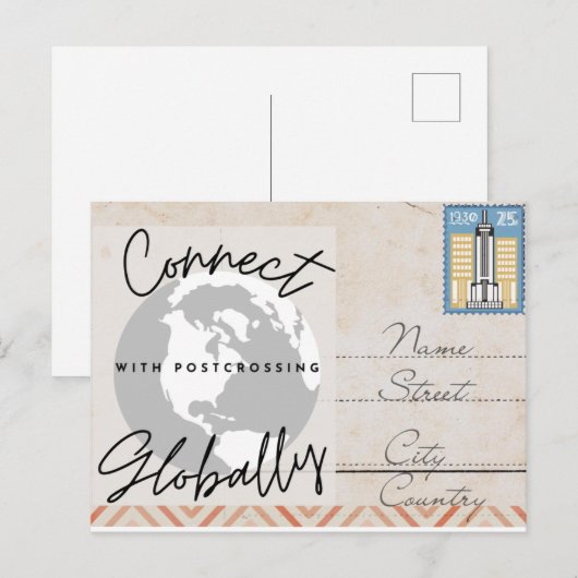 Globale Postkarte verbinden (Vorne/Hinten)