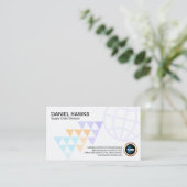 Globale Richtungs-Pfeil-stilvolle Versorgungskette Visitenkarte (Stehend Vorderseite)