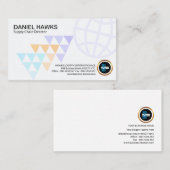 Globale Richtungs-Pfeil-stilvolle Versorgungskette Visitenkarte (Vorne/Hinten)